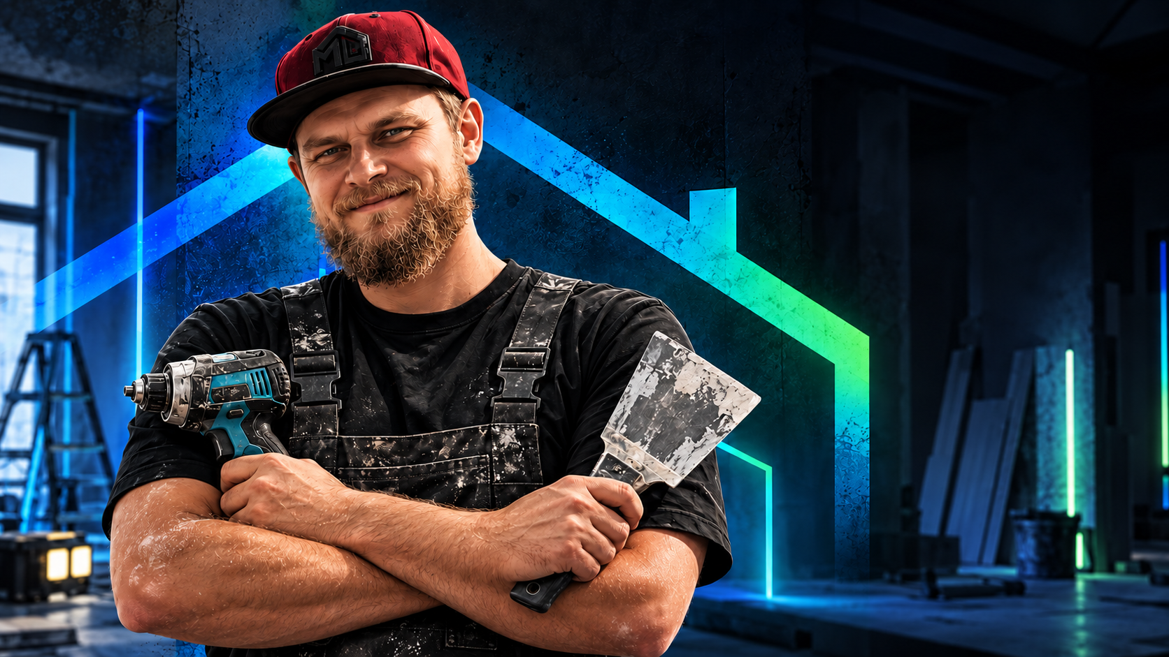 Michał Operman, właściciel OPER-HAUSE, z narzędziami